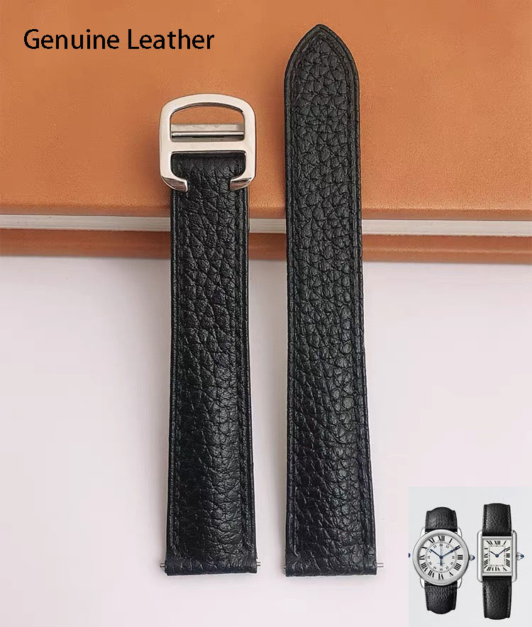 Cartier Watch Santos - Pasek do zegarka z prawdziwej skóry,