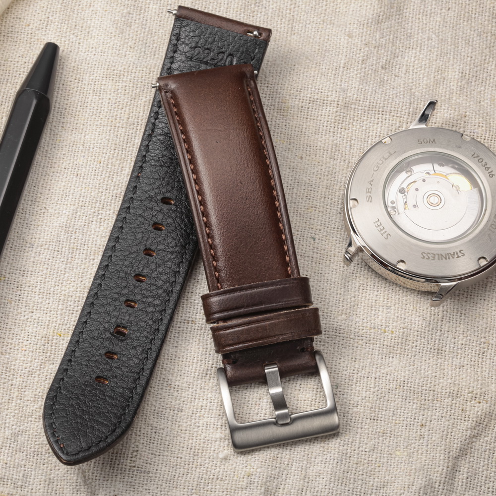 Paski do zegarków Hemsut, skór – Leather Strap Quick Release recenzja i cena