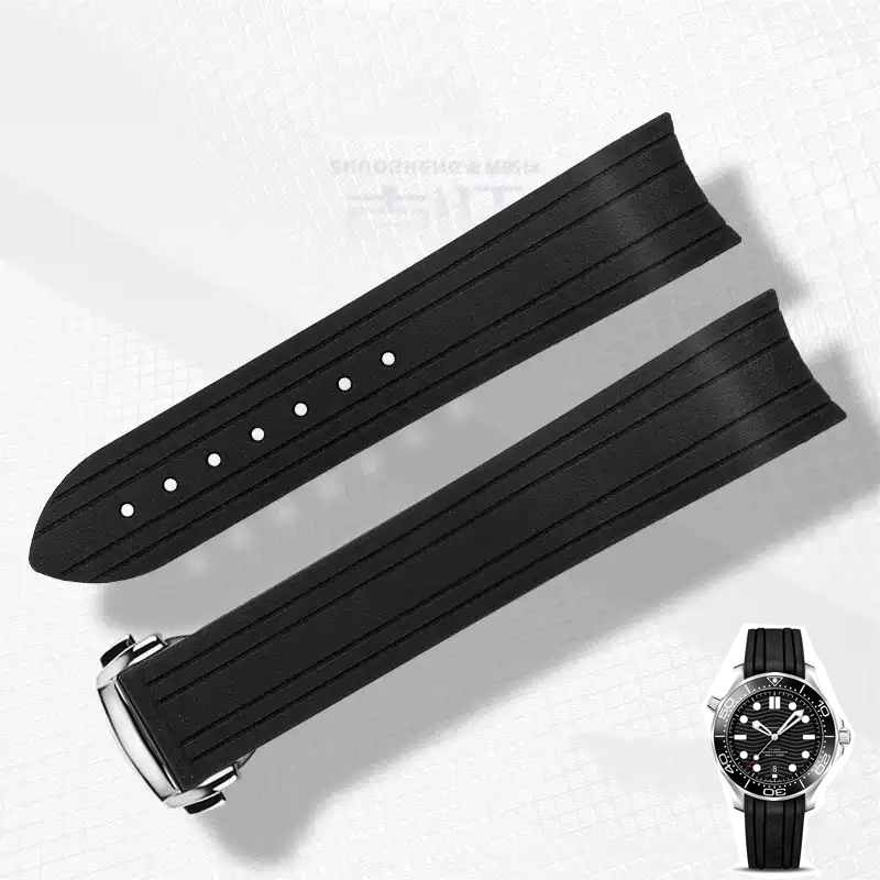 20mm zakrzywiony koniec gumowy – Omega Watch Seamaster recenzja i cena